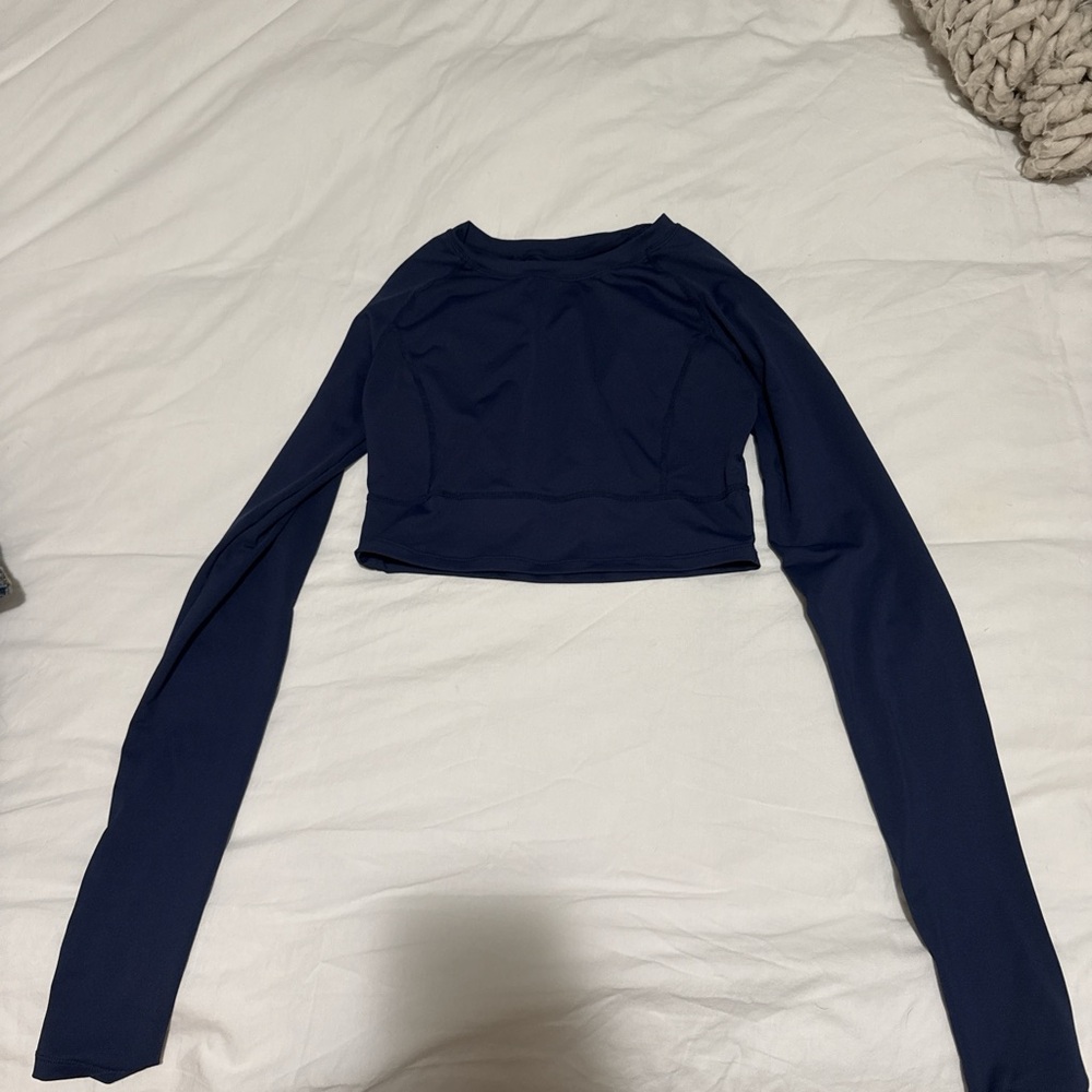 HALARA Navy Blue Women's Crop Top